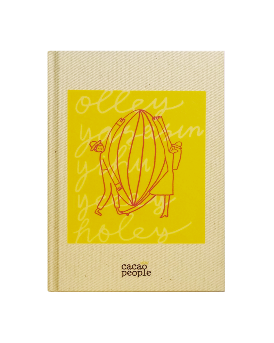 Cacao Couple Tasarımlı Kanvas Defter