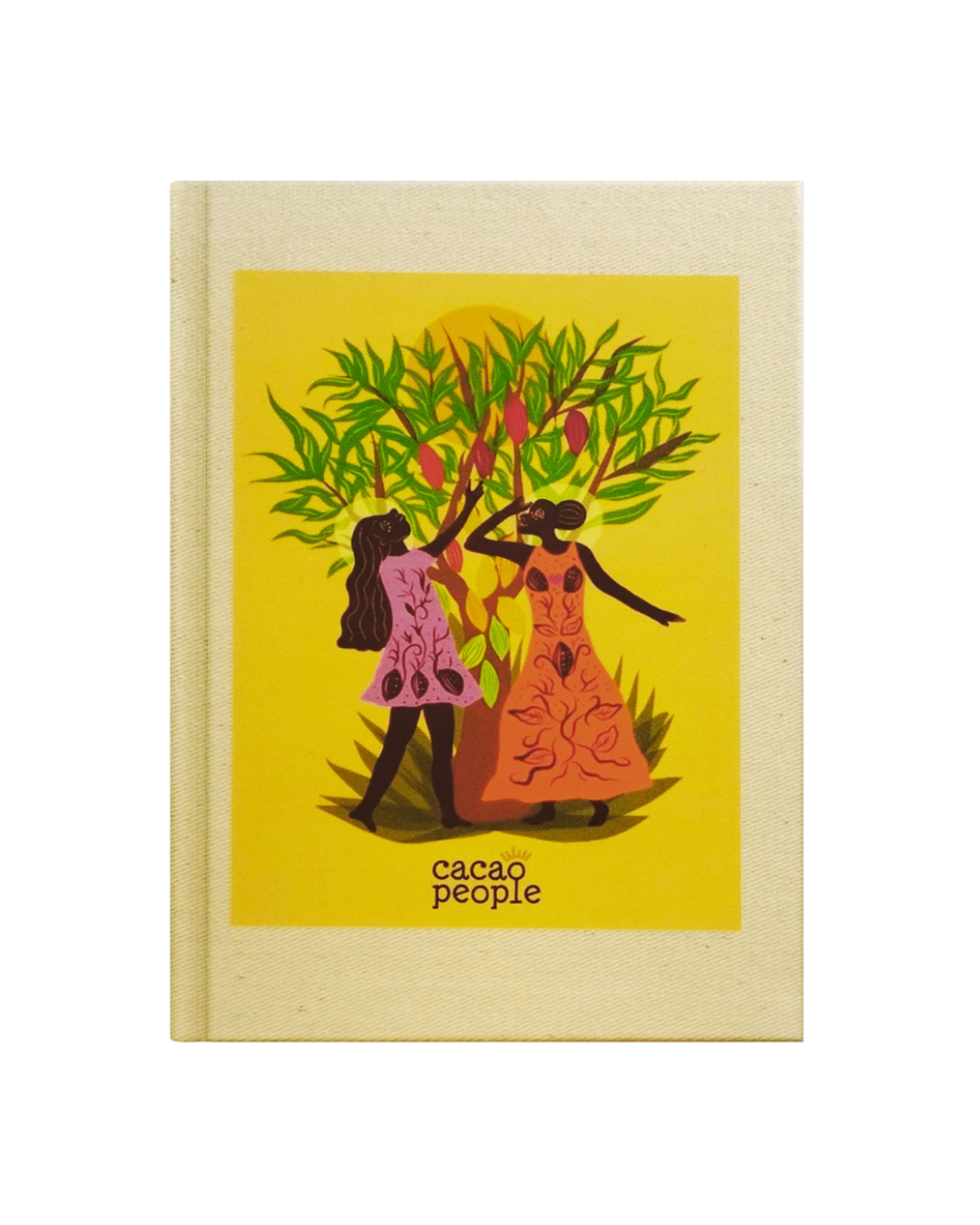 Cacao People Tasarımlı Kanvas Defter