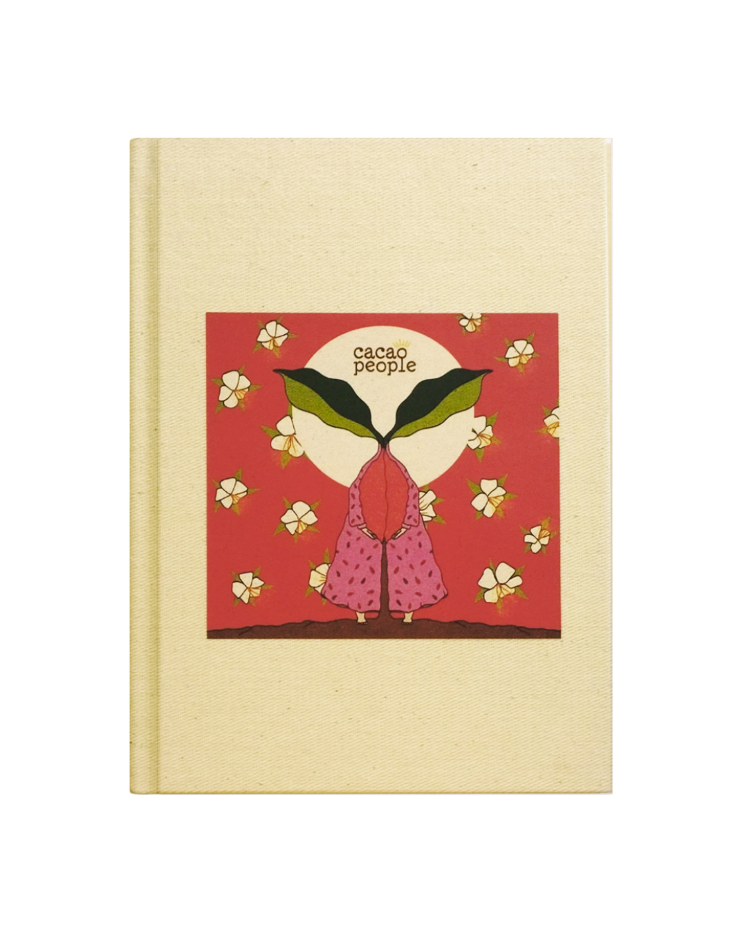 Kakao Çiceği Tasarımlı Kanvas Defter