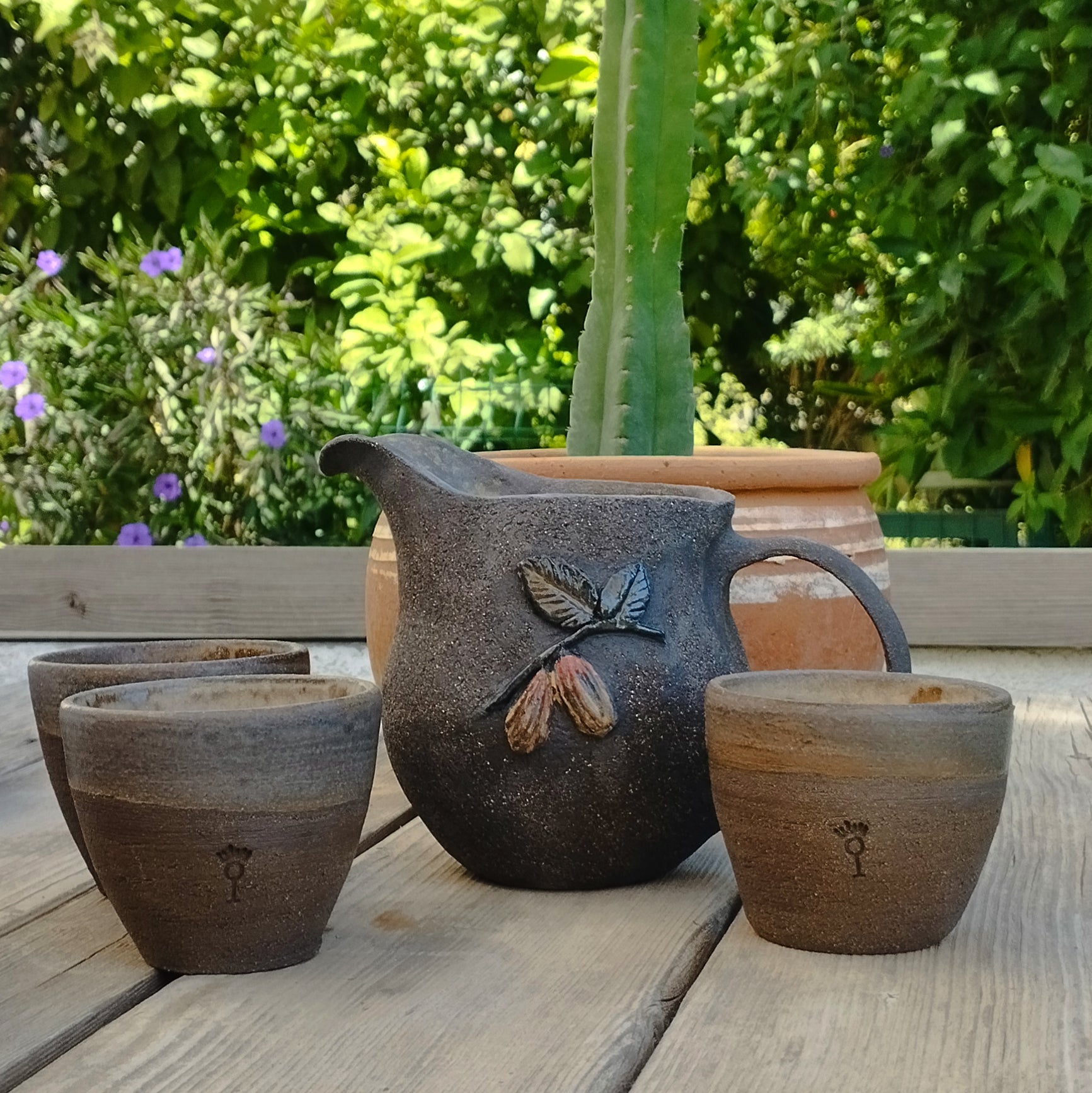 Stoneware Kakao Sürahisi (4 Kişilik)