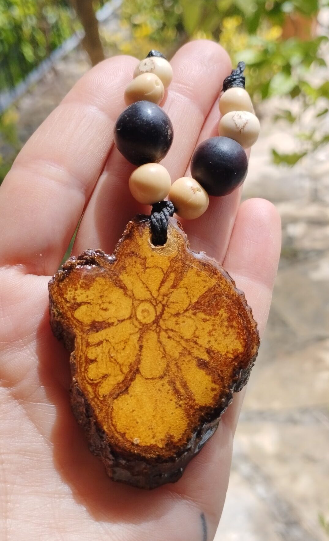 Ayahuasca Bitkisi ve Boncuklu Kolye