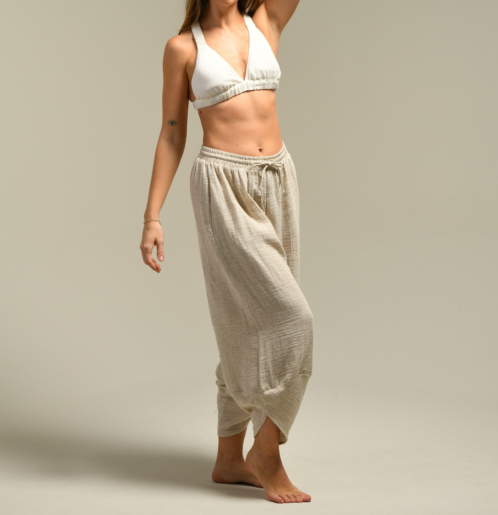 Kenevir Kumaş Baggy (Şalvar) Pantolon