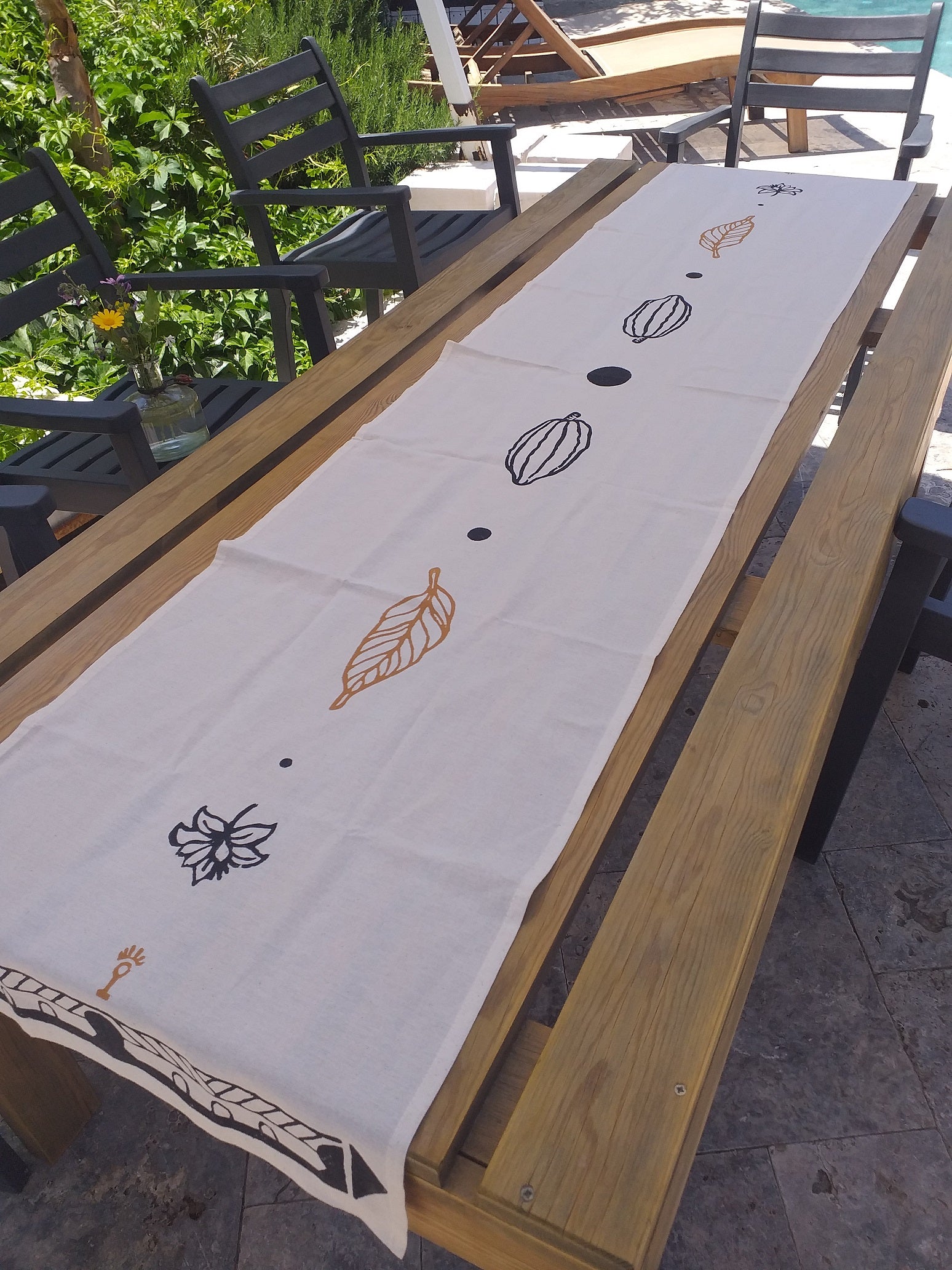 Cacao Leaf Runner & Masa Örtüsü